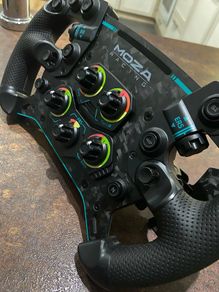 Sim Rig, Moza R21, GS Wheel, CRP pedals, Aluminium Rig.