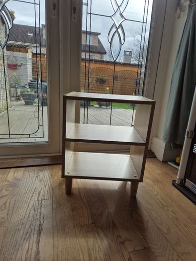 Small wooden colour side table/storage