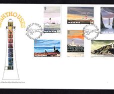 1996 Isle of Man Tourist Lighthouses Commemorative Stamps First Day Cover (FDC)