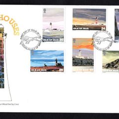 1996 Isle of Man Tourist Lighthouses Commemorative Stamps First Day Cover (FDC)