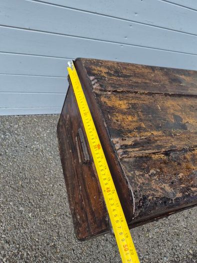 Vintage Metal Chest Trunk Box