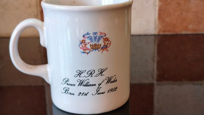 Vintage Souvenir mug to celebrate the birth of Prince William