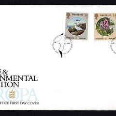 1986 Guernsey Europa (C.E.P.T.) Protection of the Environment Commemorative Stamps Guernsey Post First Day Cover (FDC)