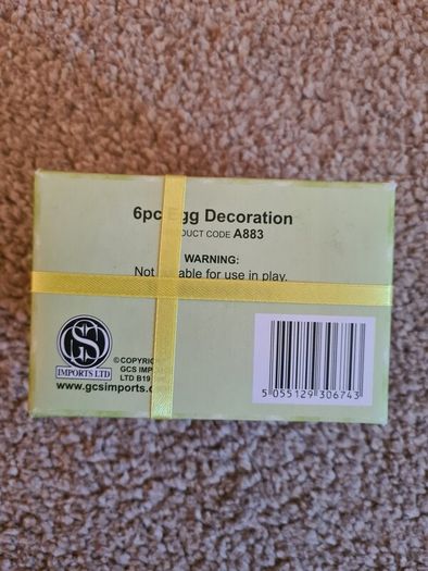6 Piece Easter Egg Decoration