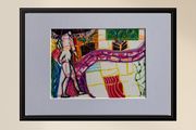 Original Art  Figurative Art Fauvist original Drawing
