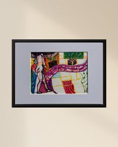 Original Art  Figurative Art Fauvist original Drawing