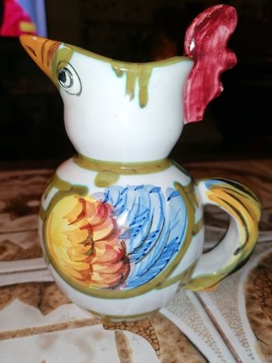 Vintage Italian rooster pitcher