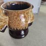 Vintage Retos Shannon Pottery Fish Planter / vase. Image 9