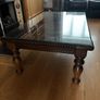 Solid Wooden Coffee Table with Glass Top Elegant & Sturdy Image 3