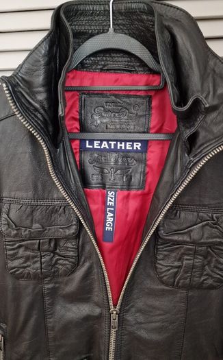 Superdry Premium Mens  Real Leather Jacket.