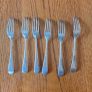 Set of 6 Solid Silver Forks (450g) Image 2