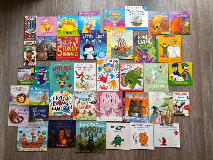Bundle of 40 Children's Books | Picture Books, Roald Dahl, Mr. Men & More