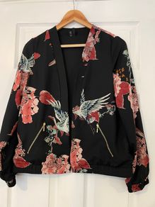 Vero Moda Floral Edge-to-Edge Jacket - Size S