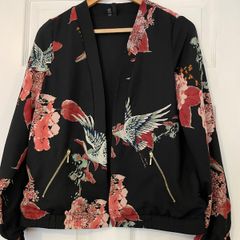 Vero Moda Floral Edge-to-Edge Jacket - Size S