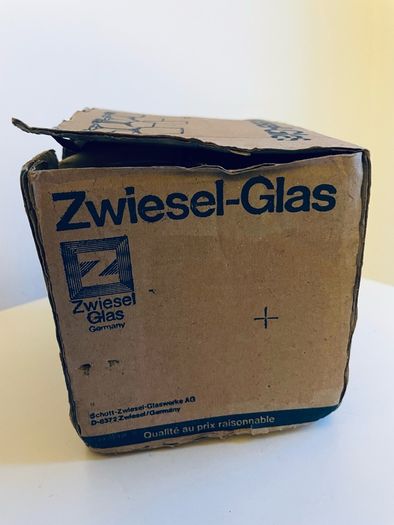 Vintage Schott Zwiesel Zwiesel Glas 5cl Crystal Sherry Glasses Boxed Set of 6