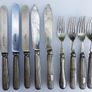 Vintage mixed set of Elkington & Co. silver-plated flatware 1800s Image 3