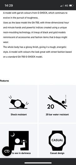Casio G Shock Perfect Condition