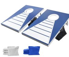 Cornhole Toss Game Set  3x2 ft Portable All-Weather Bean Bag Board with 8 Bean Bags