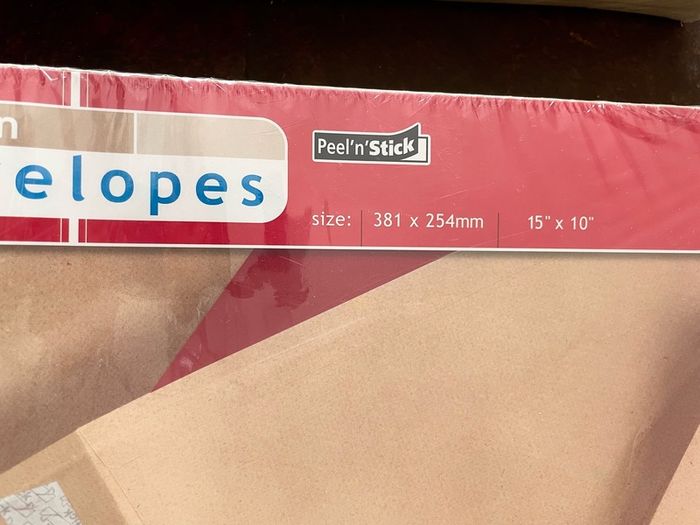 Large Brown Envelopes - 250 Total (size15" x 10")