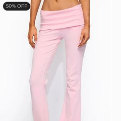 Edikted Pink Leggings size Small