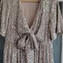 SERAPHINE Luxe Maternity Sparkle Tie-Knot Front Sz 12 (Rrp 79 Sterling) Image 7