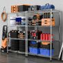 Height Adjustable Shelves,Heavy Duty Wire Pantry Shelving for Tool Sheds, Garage, and Storehouse,Metal,Chrome 4 tier,35 x 60 x 135.8 cm Image 3