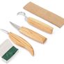 Woodworking Carving Tool,5Pcs High Manganese Steel Hand Woodworking Carving Tool Set for Beginners Image 4