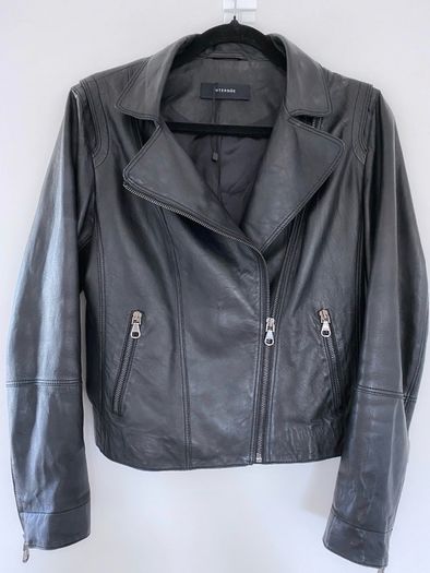 Uterque leather biker jacket