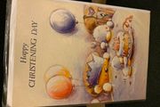 Christening greeting card