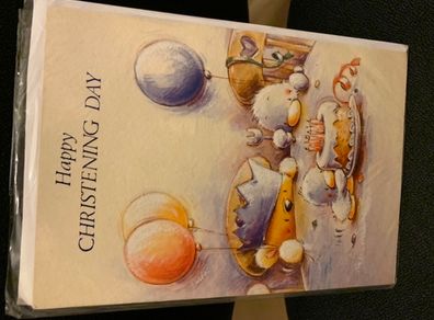 Christening greeting card