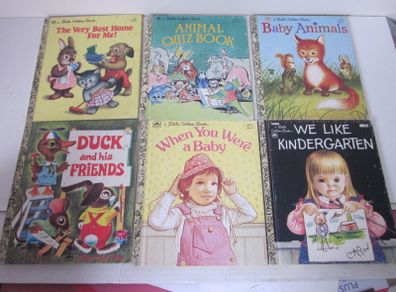 Six Walt Disney's  a little Golden Book  1949-1983.