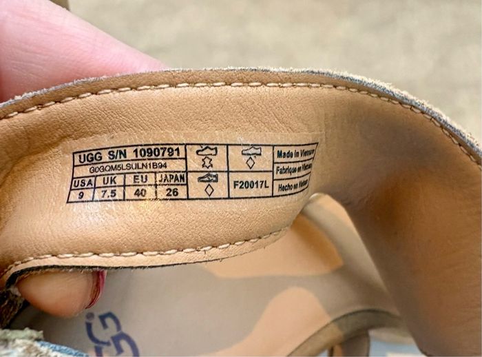 UGG Women's Whitney Platform Wedge Sandal in a beautiful Chestnut colour and never worn.