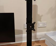 Vertical dual monitor stand