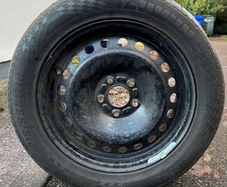 Steel Wheel with Partial Used Tyre