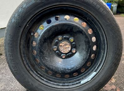 Steel Wheel with Partial Used Tyre