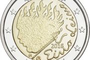 Finland 2 Euro Commemorative Coin 2016 - Eino Leino. Uncirculated.