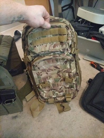 military airsoft bag and armour