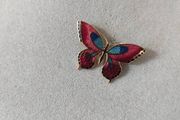 Butterfly cloisonne brooch