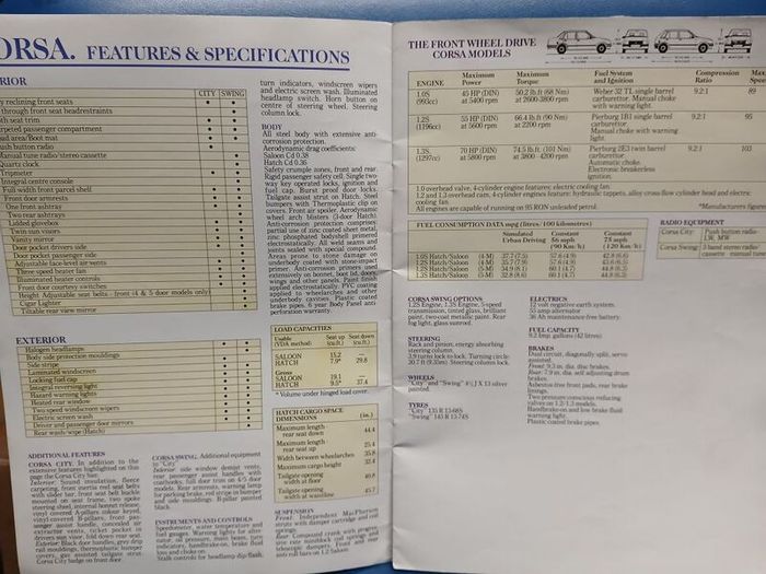 Opel 1988 brochure