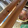 Large 2" diameter curtain poles with rings Image 3