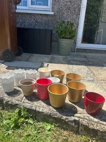 Selection of plant pots