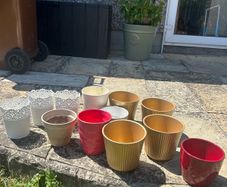 Selection of plant pots