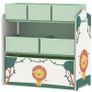 Kids Toy Storage Units, 3-Tier Toy Organiser Shelf with 6 Removable Boxes for Kids, Bedroom, Playroom, Green Image 9