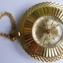 Vintage gold-plated Simca Antimagnetic Pendant Mechanical Watch W/necklace.(works well) Image 2