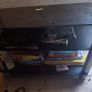 Black glass tv stand Image 3