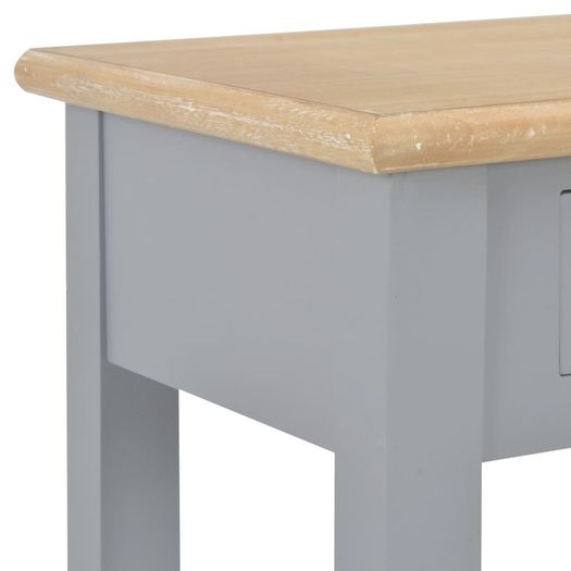 Console Table Grey 110x35x80 cm Wood
