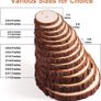 Natural Wood Slices 30 Pcs 6-7cm Drilled Hole Unfinished Log Wooden Circles for DIY Crafts Wedding Decorations Christmas Ornaments with Free Gifts Image 3