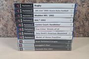 PS2 PlayStation 2 game bundle x 11 Tony hawk wasteland  gran turismo smugglers run medal of honor  true crime formula 1