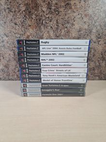 PS2 PlayStation 2 game bundle x 11 Tony hawk wasteland  gran turismo smugglers run medal of honor  true crime formula 1