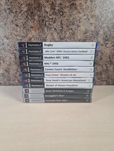 PS2 PlayStation 2 game bundle x 11 Tony hawk wasteland  gran turismo smugglers run medal of honor  true crime formula 1